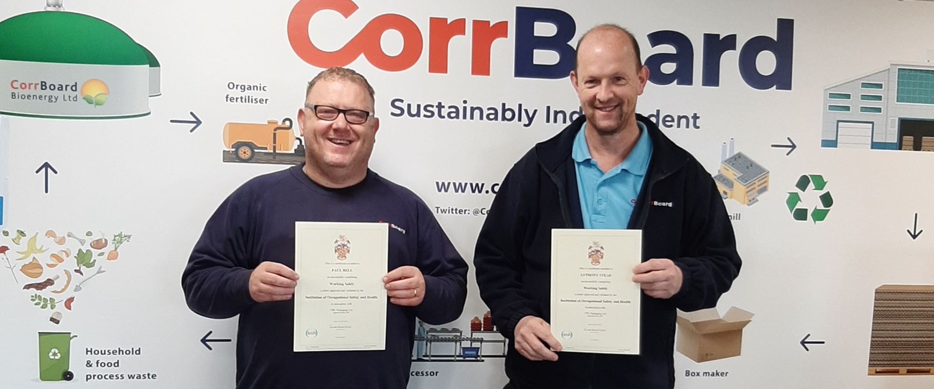 CorrBoard Colleagues Celebrate IOSH Certification
